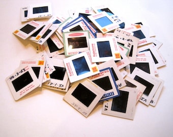 Vintage Photographic Slides, Lot of 100 - 35mm Slides Paper Mount - Slide Transparencies 100 assorted