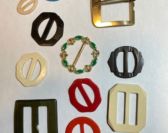 Lot of Vintage Buckles - Free Shipping