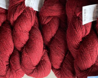 Lot of Alpaca /wool blend - Berroco Ultra Alpaca Peruvian yarn - Worsted Colourway Redwood