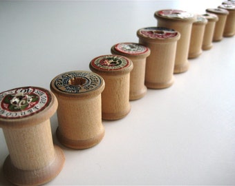 Antique Wooden Spools - Lot of Empty Thread Spools