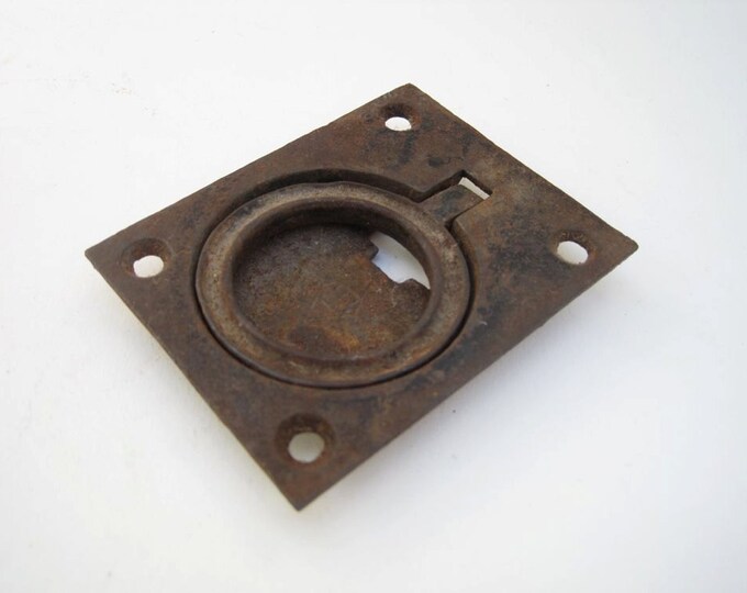 Recessed Trap Door Latch / Flush Ring Pull Antique Hardware Etsy