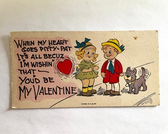 Vintage Valentine's Day postcard