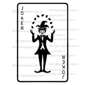 Poker Joker SVG, Clipart Joker, Joker svg, carta joker svg, Carte da gioco SVG, file di taglio joker, Poker Joker, Joker, Poker svg, carta, png, svg