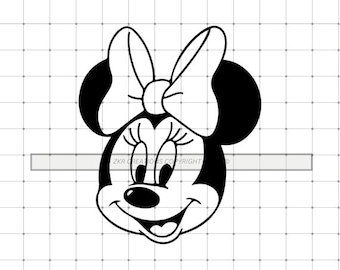 Minnie Face SVG, Minnie Bow SVG, Minnie Birthday SVG, Minnie Cut File, Minnie SVG, Minnie Mouse Clipart, Minnie Head SVG, Disney SVG, Minnie
