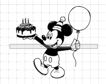 Mickey mouse happy birthday, mickey mouse svg, Family Birthday Svg, Happy Birthday Svg, Birthday Svg, Birthday Boy Svg, Mickey Birthday Svg