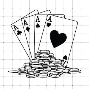 Carta da gioco "Quattro assi", carte da gioco in formato SVG, fiches da poker in formato SVG, carte da poker in formato SVG, clip art scala reale, carte, carta da poker "Quattro assi" in formato SVG, carte in formato SVG