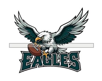 Águia Voando PNG, Design PNG de Futebol Americano dos Eagles, Arquivos de Corte dos Eagles, Mascote dos Eagles, Design de Logotipo de Time de Futebol Americano, Águia PNG, PNG para Camiseta