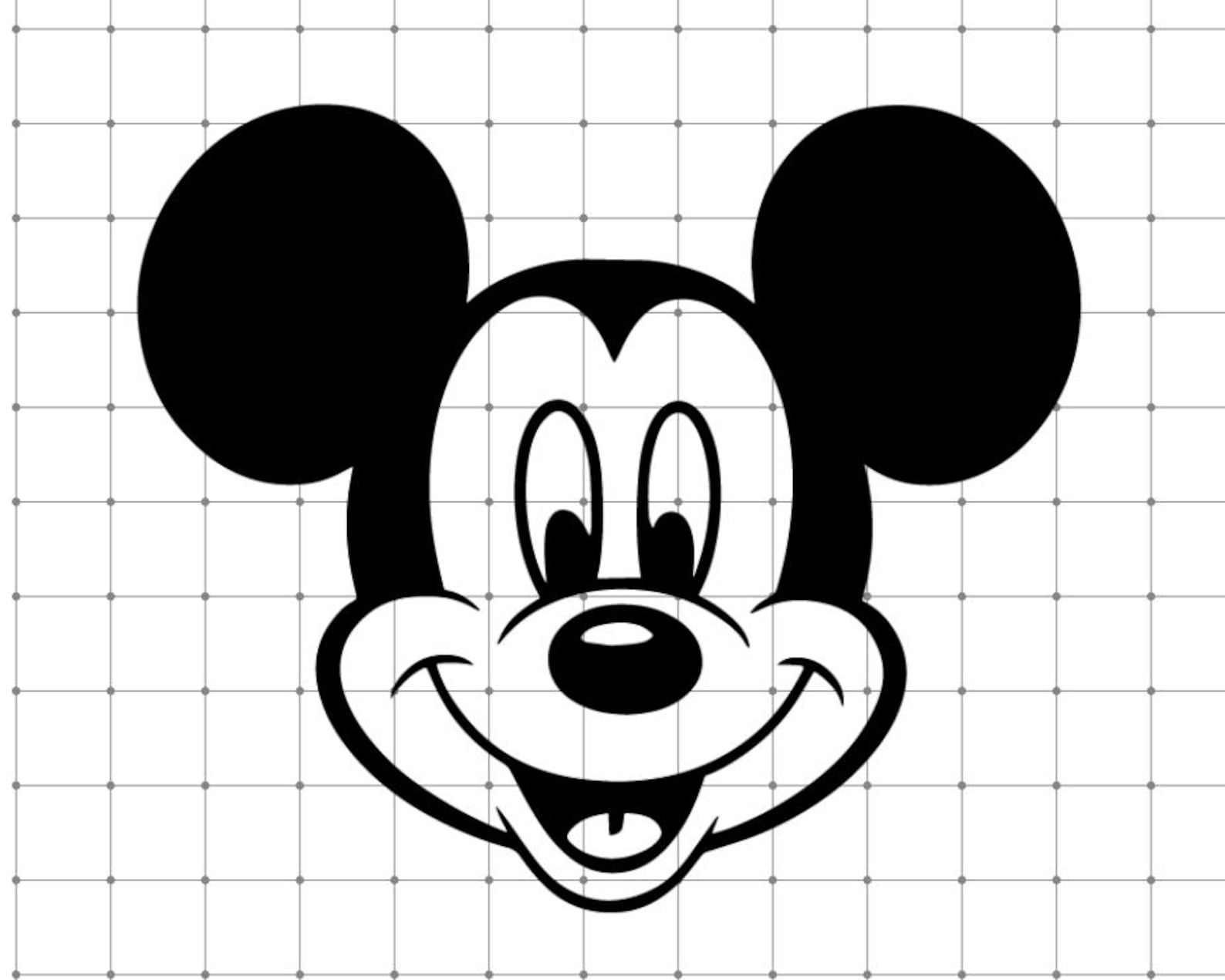 Mouse Svg Mickey Mouse Face Svg, Mickey Mouse Head Svg, , Mouse Face Svg ...