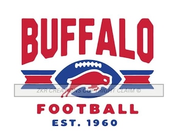 Fútbol americano de búfalo SVG, Búfalo PNG, Fútbol PNG, Clipart de búfalo, Sublimación de búfalo, Paquete de búfalo, Búfalo, Buffalo Bills, Archivo PNG cortado