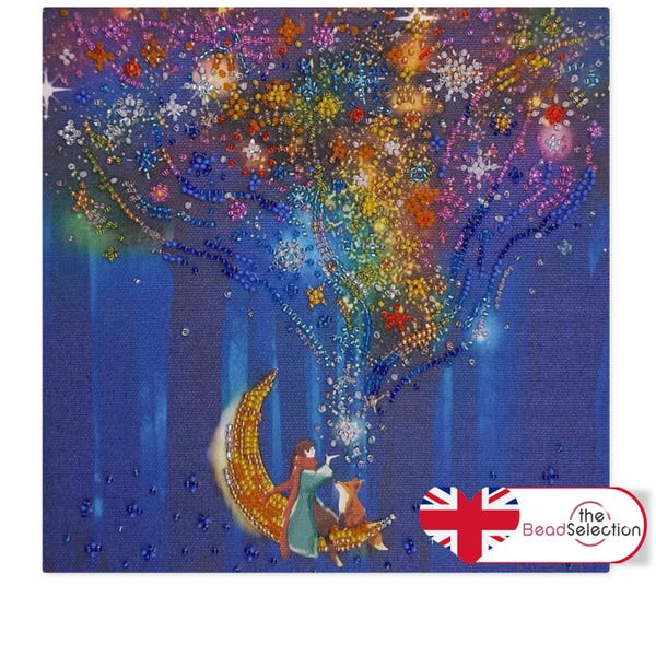 Dreamer Bead Embroidery Kit, Abris Art, Beginner Beadwork (20cm), Multi-Buy Discount!