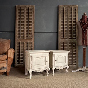 Pair of Vintage French Louis XV style Bedsides / {air of French Night Stands / Pot Cupboards
