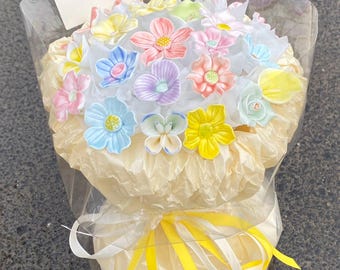 Handmade Ceramic Flower Bouquet, Everlasting Love Gift
