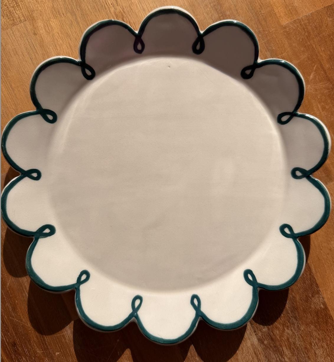 Top Ribbon Plate Scallop Ribbon Plate in Various Sizes - Etsy