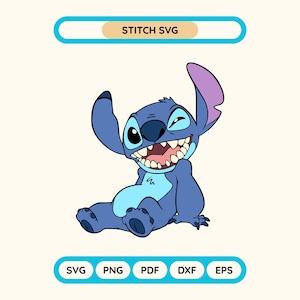 Stitch SVG Bundle: Lilo & Stitch Clipart, Cricut Ready (Digital Download)