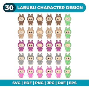 Labubu Png Bundle Labubu Shirt Svg Files For Cricut Svg Labubu Doll Labubu Svg Bundle Labubu Clothes Labubu Clipart Svg Labubu Stickers