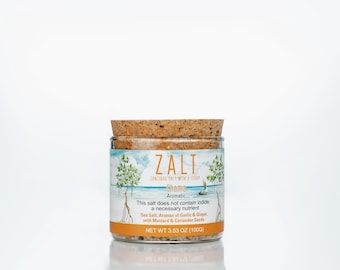Zanzibar Choma Aromatic Seasoned Salt Jar – Garlic, Ginger, Mustard, Coriander Blend