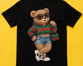 Luxury Designer Street Monkey  PNG: Urban Streetwear Art (Digital Download)