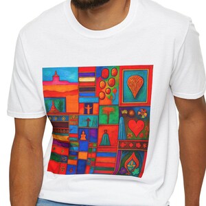 Abstract Graphic T-shirt, Colorful Pop Art Shirt, Modern Unisex Tee, Creative Artist Top, Statement Art Apparel, Trendy Bold Design