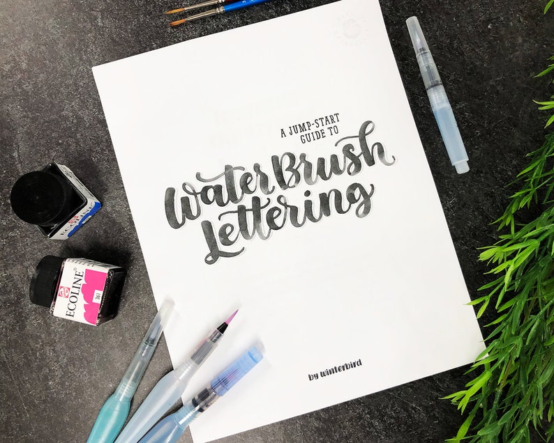 Beginners Guide to Water Brush Lettering image 1