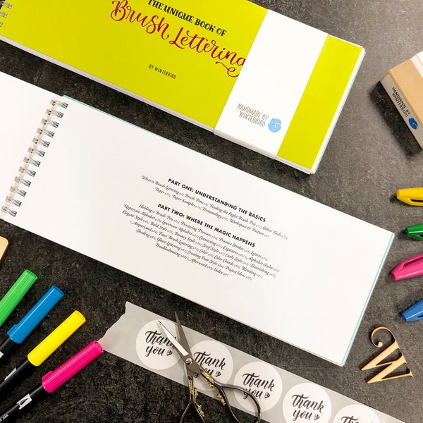 The Unique Book of Brush Lettering