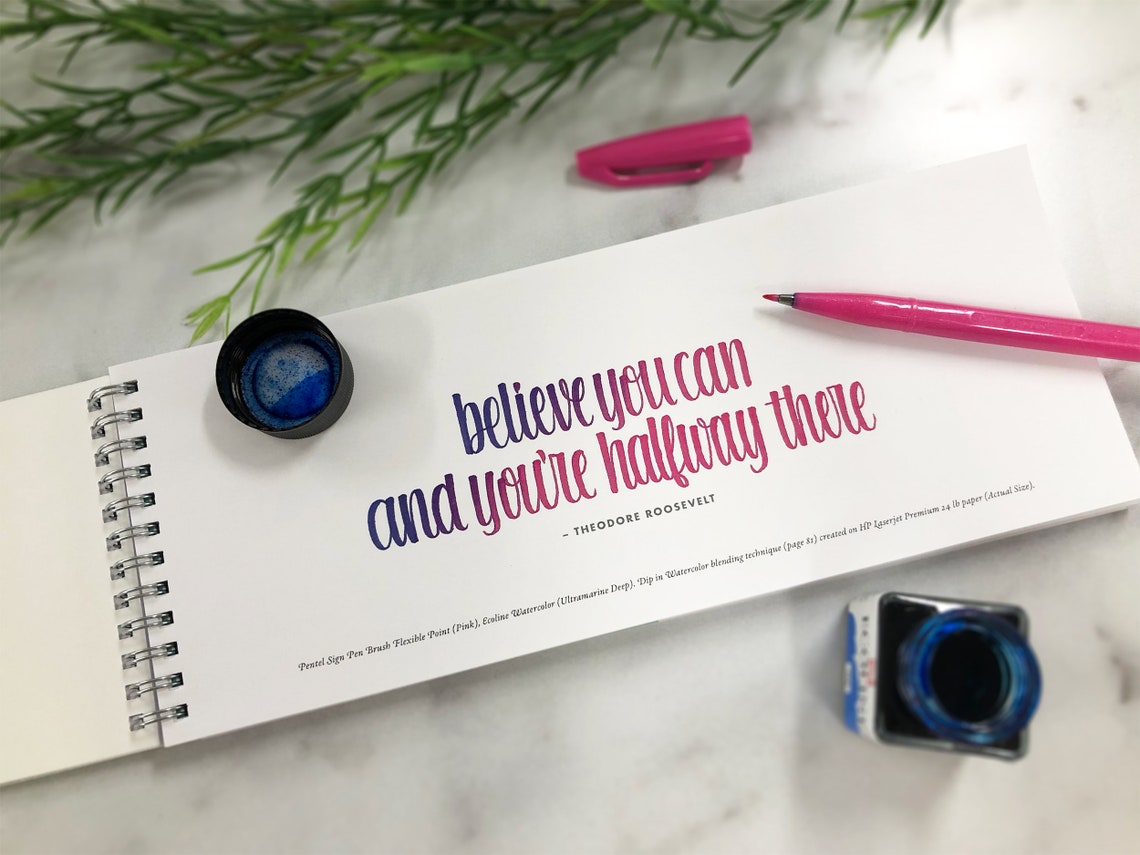 The Unique Book of Brush Lettering - Etsy