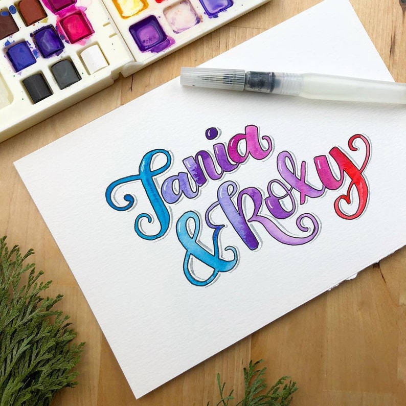 Beginners Guide to Water Brush Lettering image 5