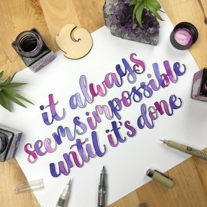 Beginners Guide to Water Brush Lettering image 6