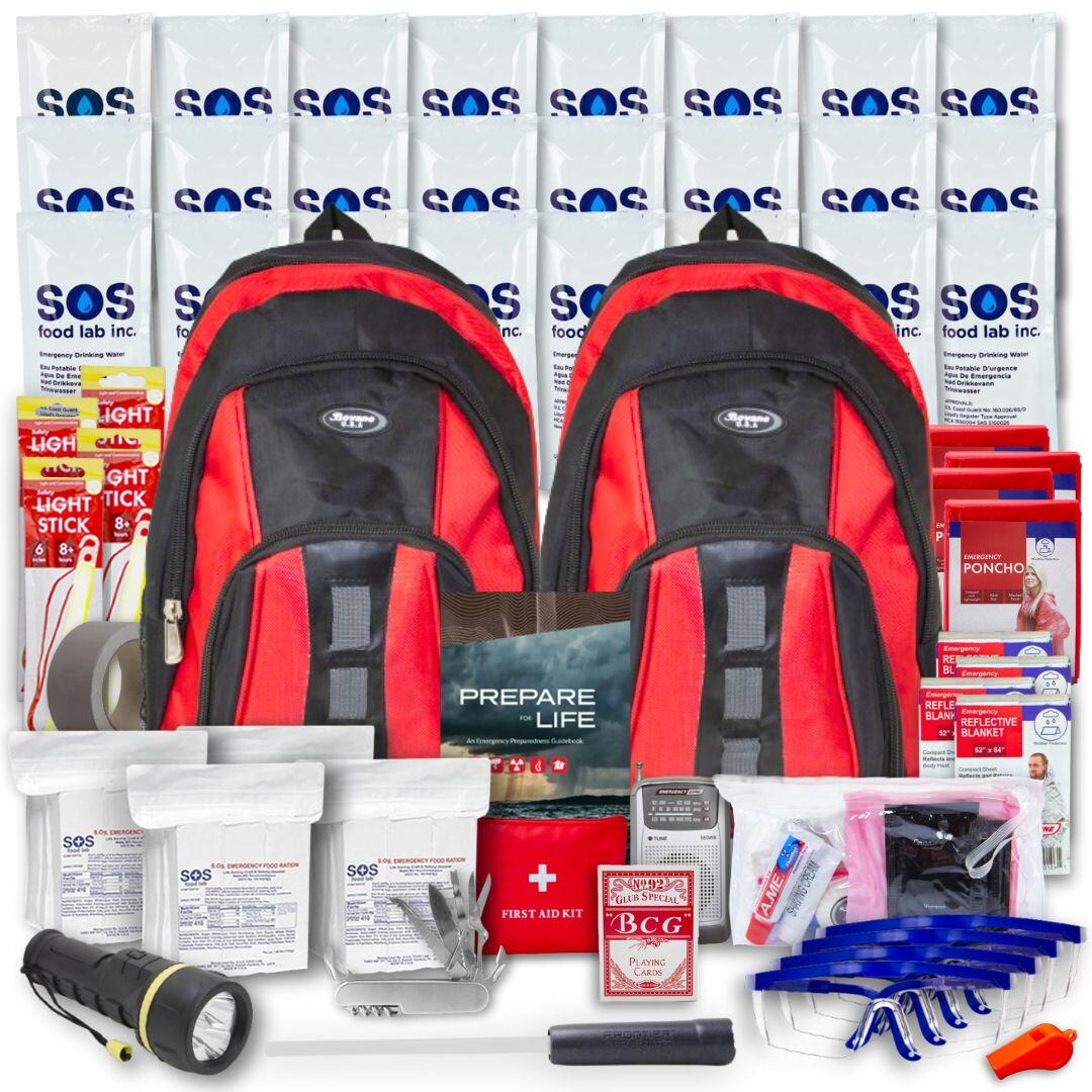 4 Person Essentials Complete 72-hour Kit | Survival Kit, Bug Out Bag ...