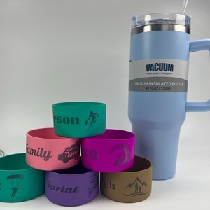Regali per bambini, fascette per bottiglie in silicone, fascette per bottiglie di bevande, etichette per bottiglie in silicone intagliate, etichette per bottiglie personalizzate, etichette per bottiglie sportive