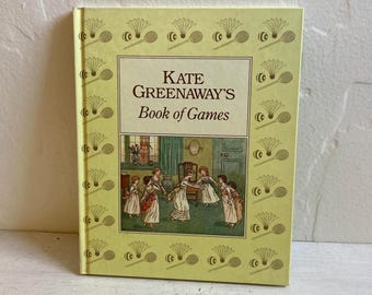 Libro infantil victoriano clásico "El libro de juegos de Kate Greenaway", reimpresión de 1987.