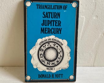 Libro de 1979 "Triangulación de Saturno, Júpiter y Mercurio", de Donald H. Yott, Astrología/Zodiaco/Ocultismo/Misticismo.
