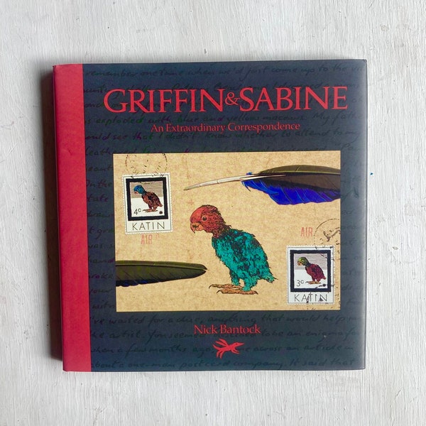 Vintage 1991 Art Book "Griffin and Sabine: An Extraordinary Correspondence" by Nick Bantock, 1990's, Letters, Mystical, Fantasy, Postcards
