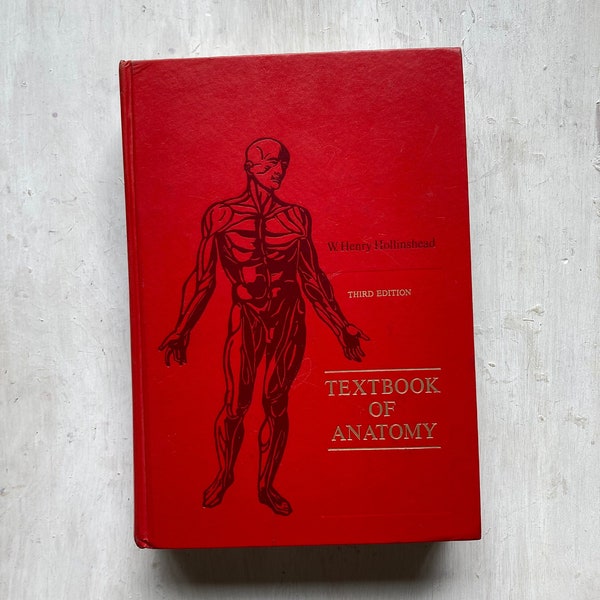 Vintage 1970's Medical Book "Textbook of Anatomy," 3rd Edition, Illustration, Reference, Disease, Illness, Oddity, Macabre, Gothic, Body