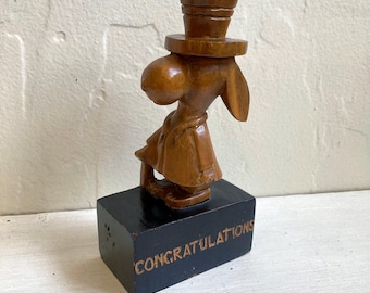 Companion Snoopy X Peanuts Karimoku Sculpture Carved in Walnut