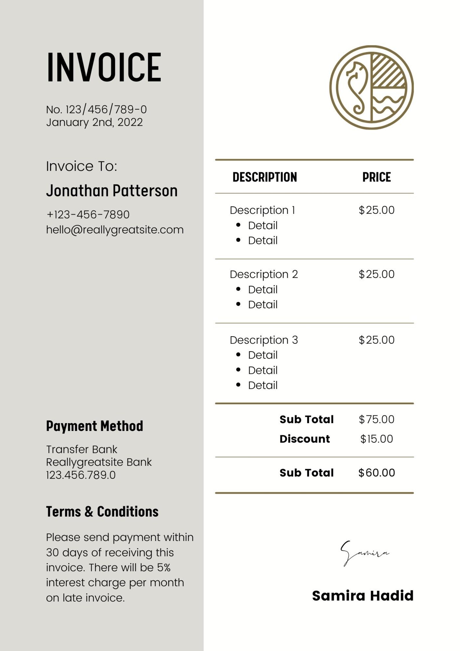 10+ Premium Invoice Templates, Professional Invoice Bundle With Resell ...