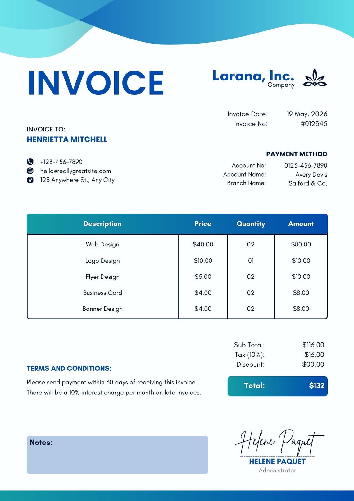 10+ Premium Invoice Templates, Professional Invoice Bundle With Resell ...