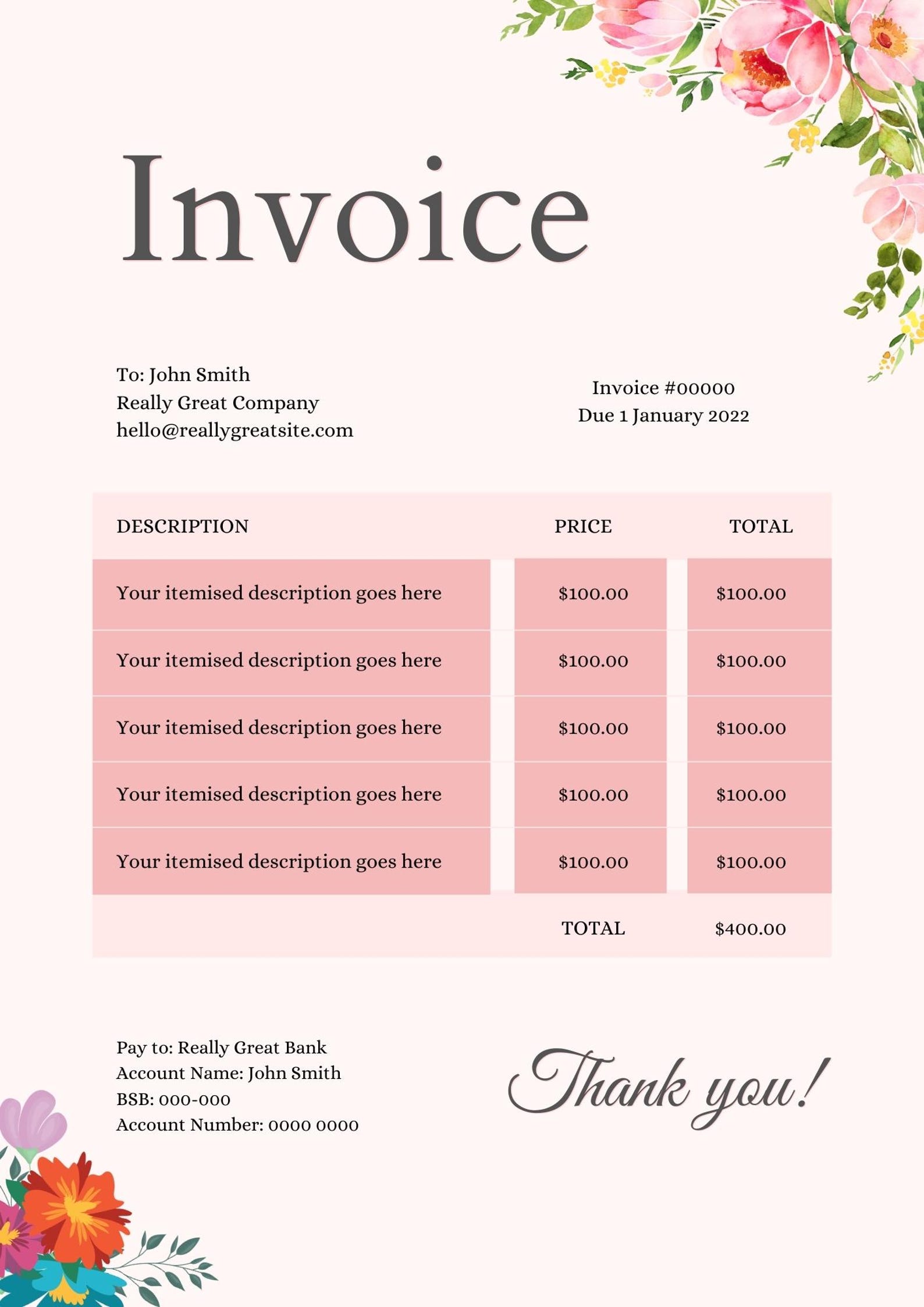 10+ Premium Invoice Templates, Professional Invoice Bundle With Resell ...