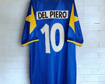 1995-1996 JUVENTUS Retro Football Shirt 10 DEL PIERO Soccer Jersey
