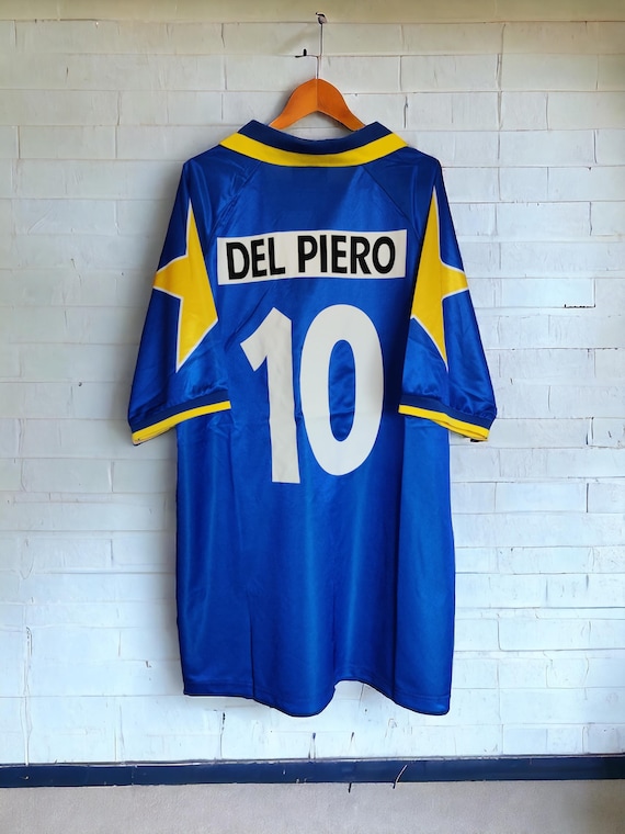 1995-1996 JUVENTUS Retro Football Shirt 10 DEL PIERO Soccer Jersey