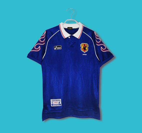 ウェア 98s #8 NAKATA japan soccer uniform shirt Japan 1998 FIFA World Cup Asics Home Shirt #8 NAKATA