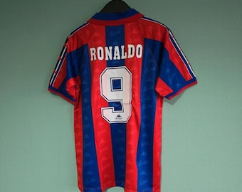 1996-97 BARCELONA Retro Football Shirt 9 RONALDO Soccer Jersey - Etsy