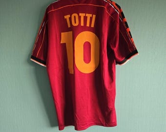 1998-99 ROMA Retro Fotbollströja 10 TOTTI Fotbollströja