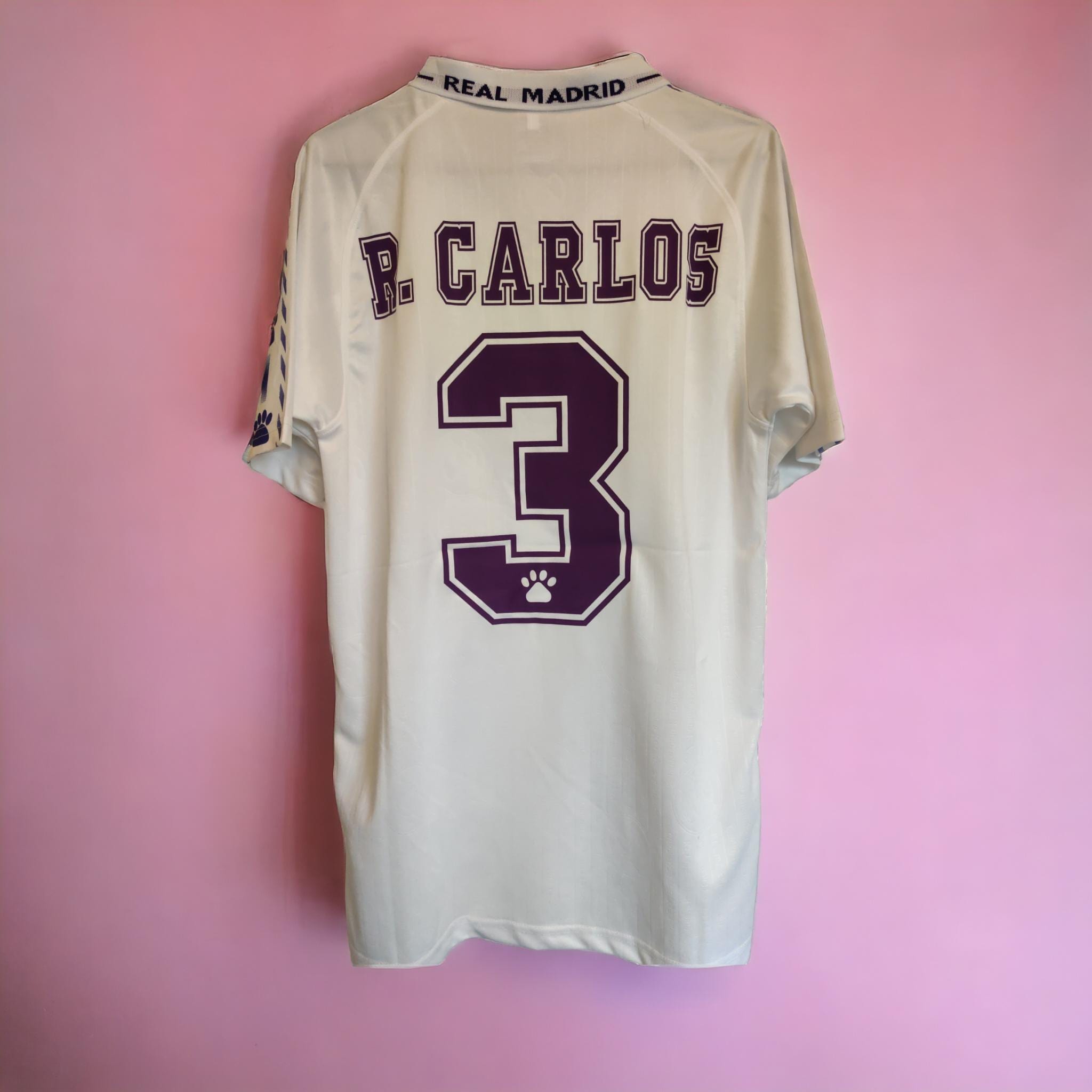 1996-97 Real Madrid Home ROBERTO CARLOS Retro Football Shirt