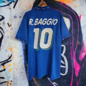 Maillot Baggio Italie Officiel 2024 Azzurri Roberto Roby Adulte Garçon