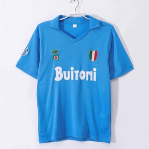 1987-88 Camiseta de fútbol retro NAPOLI 10 MARADONA Camiseta de fútbol Buitoni scudetto