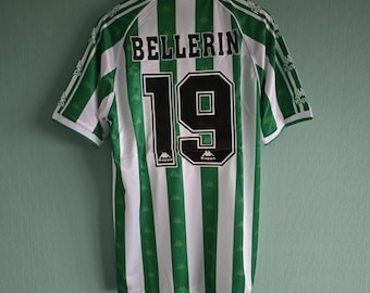BETIS Sevilla retro voetbalshirt 19 BELLERIN voetbalshirt 1995-97