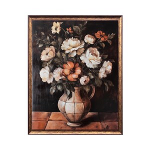 Französisches Land dunkle Blumenkunst | French Country Wall Art Prints | Land Botanische Wandkunst