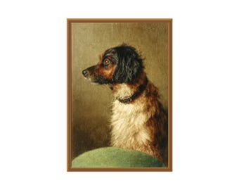 ヴィンテージの犬のプリント、「代表的な犬の種類」の印刷可能な
