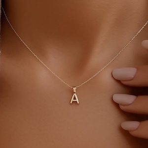 Bubble Initial Necklace, Initial Customized Necklace, Personalized Initial Pendant, Bubble Letter Necklace, Bubble Letter Pendant For Mother