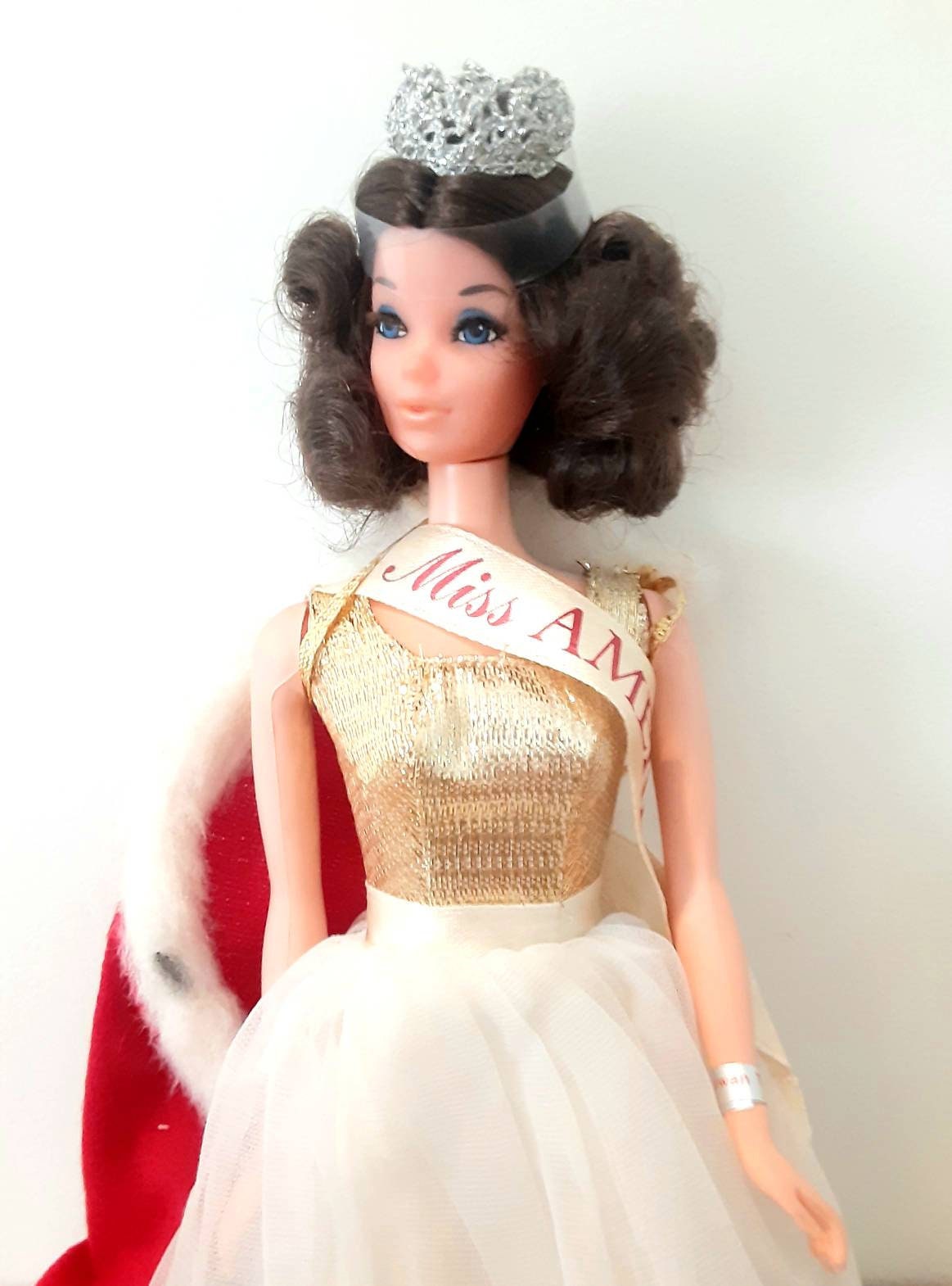 Vintage Miss America Barbie Doll By Matel Stamped 1967 Uk